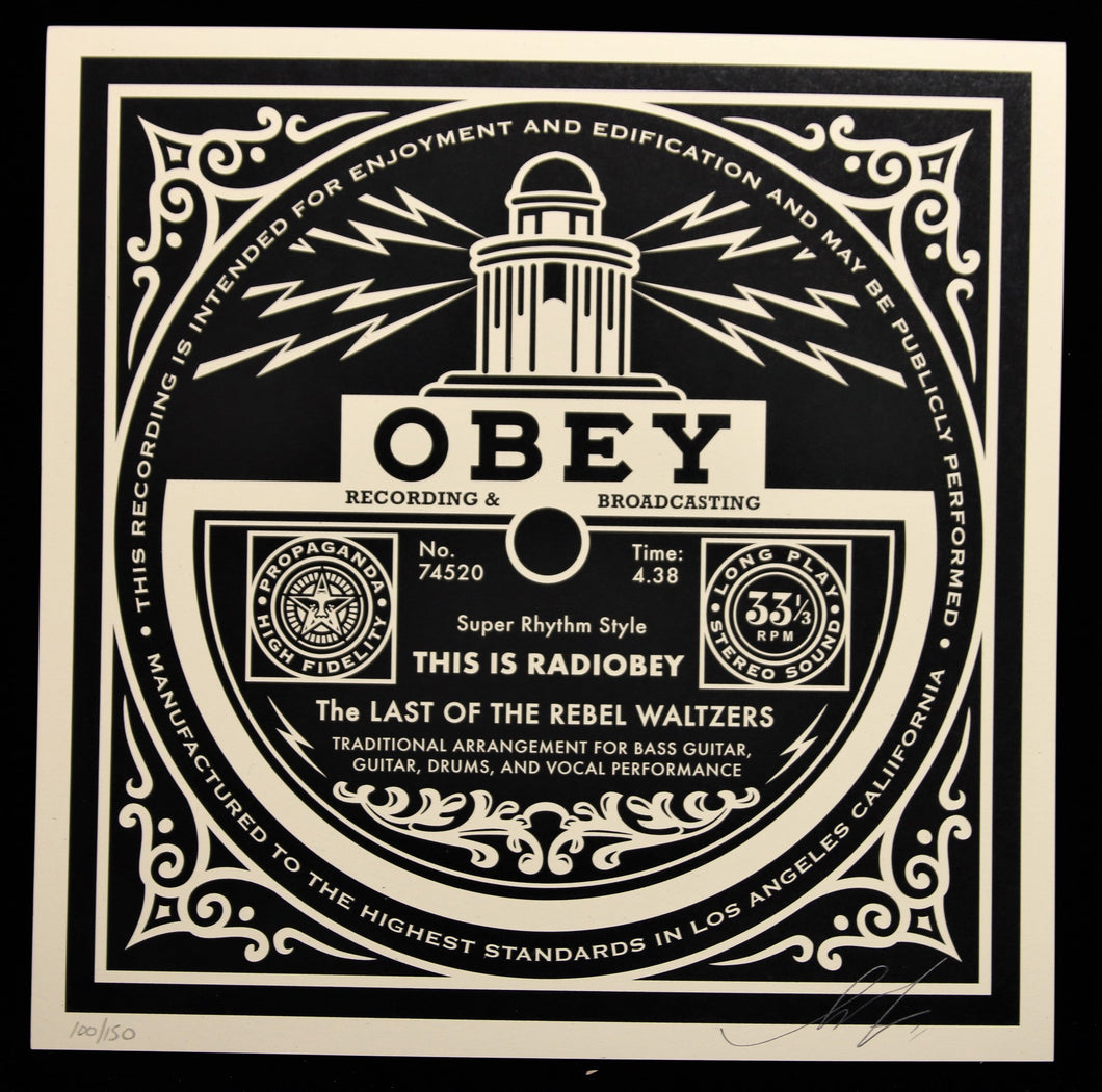 SHEPARD FAIREY Party At Moontower 2011 - Radiobey - Signed Screenprint