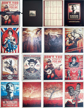 Charger l&#39;image dans la galerie, SHEPARD FAIREY Americana Box ( Neil Young ) - Signed Box with 13 Screenprint and cd
