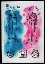 Charger l&#39;image dans la galerie, ANDRE SARAIVA Mr &amp; Miss A Uncut Love Edition - screenprint
