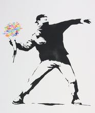 Charger l&#39;image dans la galerie, ZIEGLER T Peace Love and Anarchy ..... and Banksy - painting on paper
