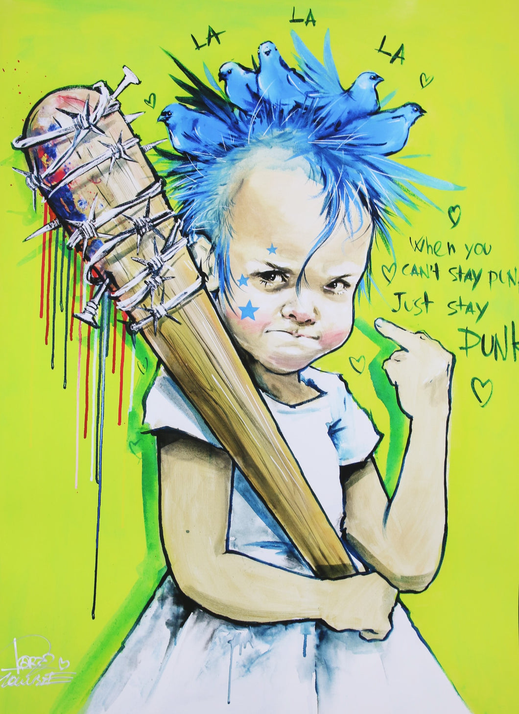LORA ZOMBIE If You Can't Stay Punk, Just Stay Punk - print
