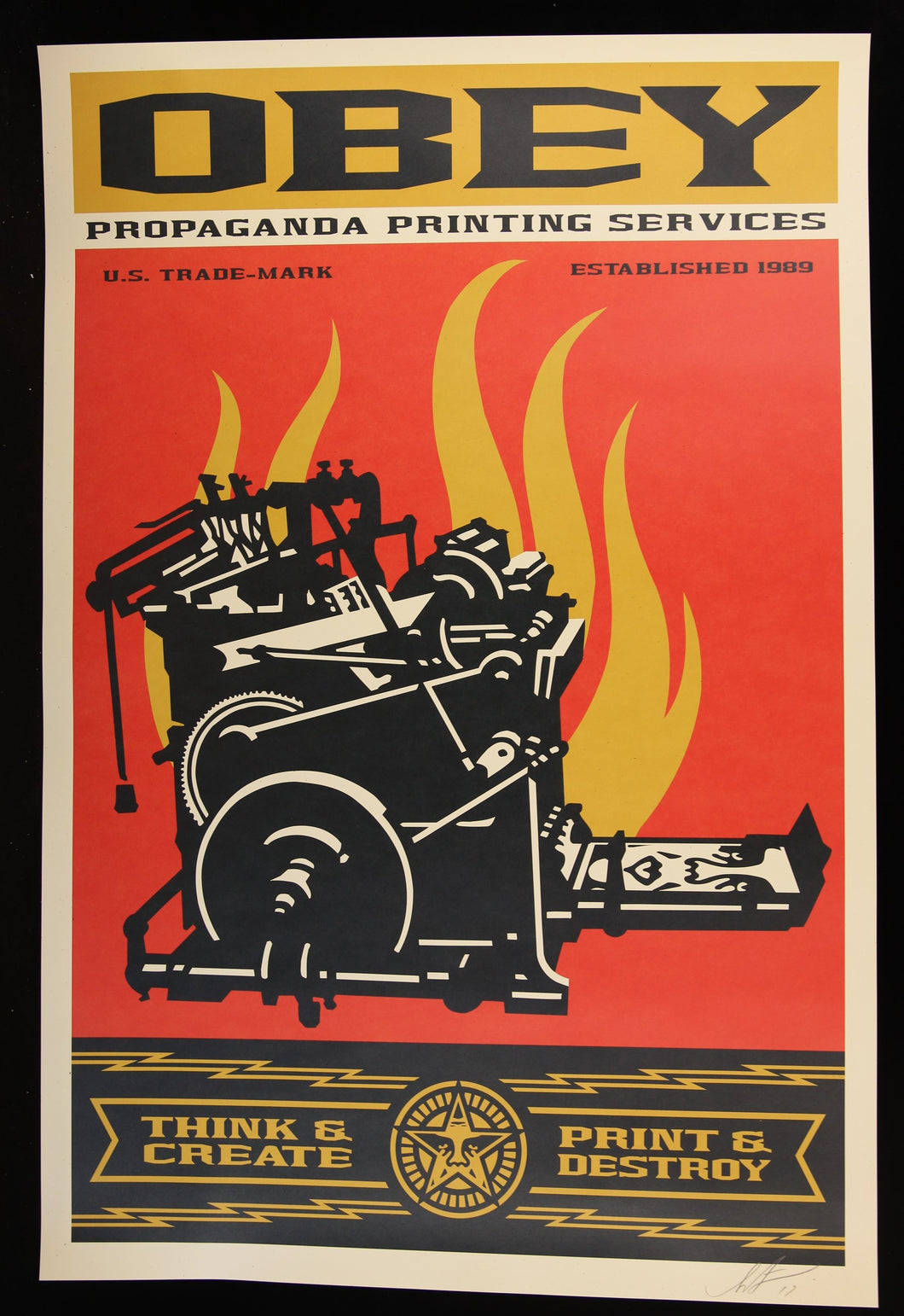 SHEPARD FAIREY Printing Press - Offset Lithograph