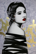 Load image into Gallery viewer, HUSH Retroversion - screenprint with 22ct gold leaf
