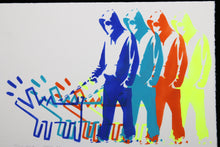 Charger l&#39;image dans la galerie, ZIEGLER T 70&#39;s Banksy Choose Your Weapon - painting signed
