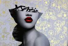 Load image into Gallery viewer, HUSH Le Buste 1 AP - screenprint with 24ct Goldleaf

