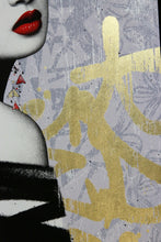 Load image into Gallery viewer, HUSH Retroversion - screenprint with 22ct gold leaf
