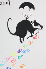 Charger l&#39;image dans la galerie, ZIEGLER T Peace Love and Anarchy Parachute Rat - painting on paper

