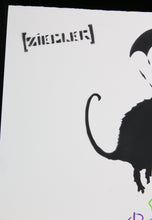 Charger l&#39;image dans la galerie, ZIEGLER T Peace Love and Anarchy Parachute Rat - painting on paper

