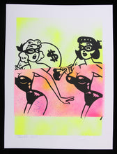 Load image into Gallery viewer, KEYMI Trouble - Handfinished screenprint
