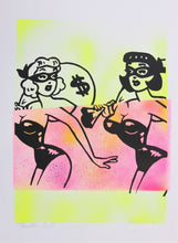 Load image into Gallery viewer, KEYMI Trouble - Handfinished screenprint
