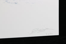 Charger l&#39;image dans la galerie, BRUSK S.O.S. Mediterranee Black and Blue - screenprint
