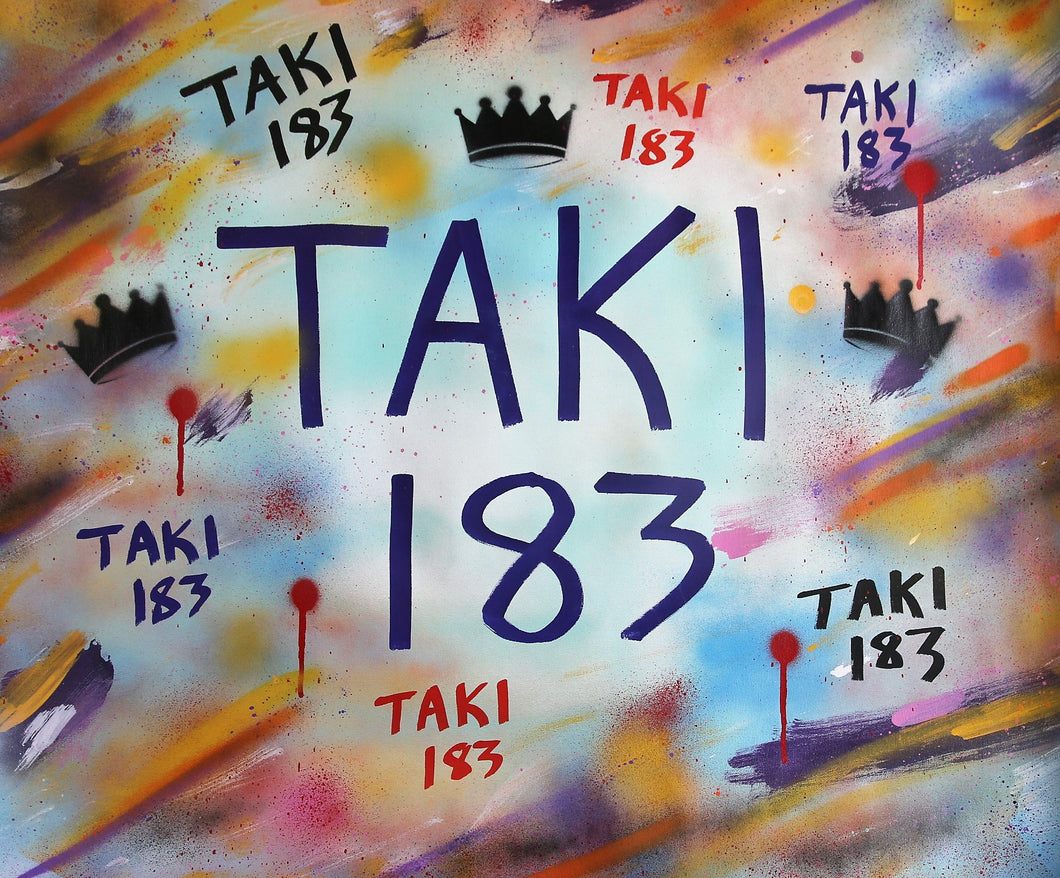 TAKI 183 Untitled - Painting on unstretched canvas 2016