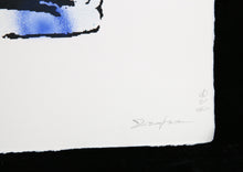 Charger l&#39;image dans la galerie, ZIEGLER T La Couleur De Son Maître (blue) - screenprint and painting signed
