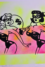 Load image into Gallery viewer, KEYMI Trouble - Handfinished screenprint
