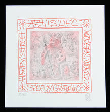 Load image into Gallery viewer, SPEEDY GRAPHITO Art Is Life Lapinture - etching
