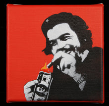Load image into Gallery viewer, KUNSTRASEN Burn Capitalism Burn Red - painting on canvas
