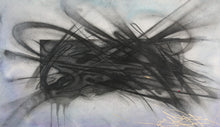 Load image into Gallery viewer, SABER Symptomatic Big Black ( Hand Painted Multiple ) - painting on paper
