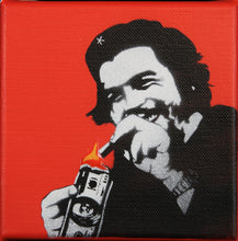 Load image into Gallery viewer, KUNSTRASEN Burn Capitalism Burn Red - painting on canvas
