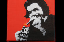 Load image into Gallery viewer, KUNSTRASEN Burn Capitalism Burn Red - painting on canvas
