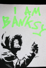 Charger l&#39;image dans la galerie, TCHEWY22 I Am Banksy (fluo green) - signed screenprint
