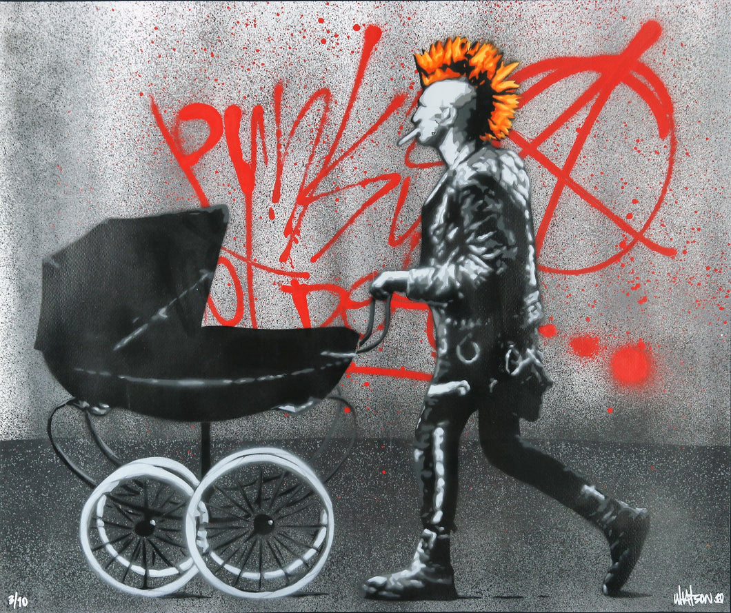 MARTIN WHATSON Punk's Not Dead 2010 - Painting on paper