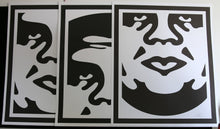 Charger l&#39;image dans la galerie, SHEPARD FAIREY 3 Face white - Offset Lithograph

