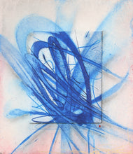 Load image into Gallery viewer, SABER Symptomatic Small Blue ( Hand Painted Multiple ) - painting on paper
