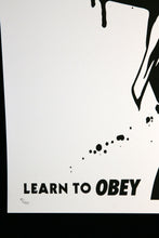 Charger l&#39;image dans la galerie, SHEPARD FAIREY Learn To Obey OFF! 2014- Screenprint

