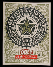 Charger l&#39;image dans la galerie, SHEPARD FAIREY Cash For Chaos 2001 - Screenprint
