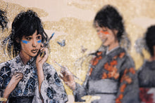 Load image into Gallery viewer, ROAMCOUCH Four Seasons Gold Glitter Edition - painting on Japan paper
