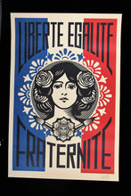 Load image into Gallery viewer, SHEPARD FAIREY Liberté Egalité Fraternité - Offset Lithograph
