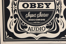 Load image into Gallery viewer, SHEPARD FAIREY 50 Shades Of Black 2013 - Super Stereo - Screenprint
