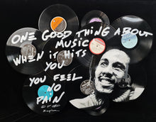 Load image into Gallery viewer, ZIEGLER T One Good Thing ... Bob Marley - painting on vintage records
