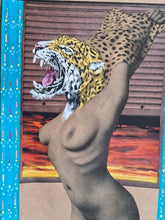 Load image into Gallery viewer, VINZ La Piel Del Jaguar - original painting on vintage print
