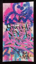 Load image into Gallery viewer, QUIK &quot; LIN FELTON &quot; Dirty Dady Graffiti Never Dies - Painting on vintage calendar page
