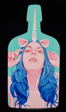 Load image into Gallery viewer, AMANDA STALTER Unicorn - Painting on wood

