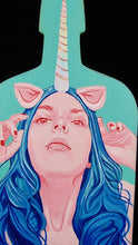 Load image into Gallery viewer, AMANDA STALTER Unicorn - Painting on wood
