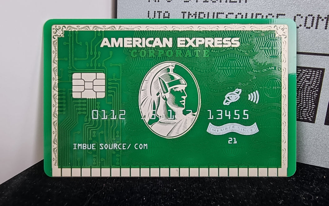 IMBUE PCB Credit Card - screenprint on circuit board