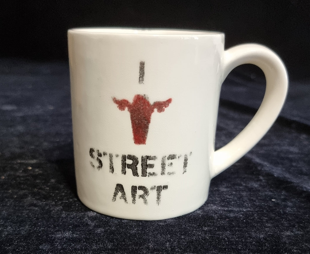DFACE - Original stencil on Ceramic Mug 4 2021