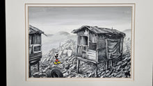 Load image into Gallery viewer, JEFF GILLETTE Mickey Hillside Shack 2 - painting on cardboard
