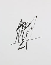 Charger l&#39;image dans la galerie, ASHLEY WOOD AWD XL Black - hand signed drawing on book cover
