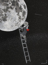 Charger l&#39;image dans la galerie, ZIEGLER T Loving Oneself To The Moon And Back - painting signed
