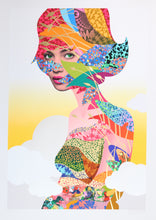 Load image into Gallery viewer, MISS BUGS Augmented Skies Yellow - screenprint hand signed
