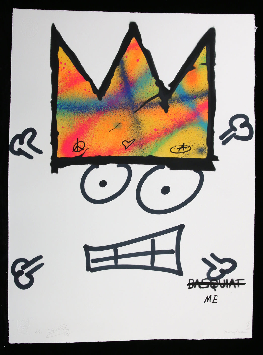 ZIEGLER T My Kid Just Ruined My Basquiat II (YELLOW Multi) - painting signed
