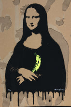 Charger l&#39;image dans la galerie, ZIEGLER T Banana Lisa - painting on cardboard signed
