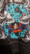 Charger l&#39;image dans la galerie, SANDRA CHEVRIER Météorite - Original Painting on leather jacket
