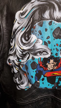 Charger l&#39;image dans la galerie, SANDRA CHEVRIER Météorite - Original Painting on leather jacket
