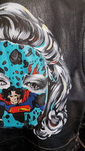 Charger l&#39;image dans la galerie, SANDRA CHEVRIER Météorite - Original Painting on leather jacket
