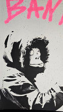 Load image into Gallery viewer, TCHEWY22 I Am Banksy (fluo pink) - signed screenprint
