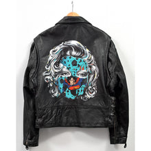 Charger l&#39;image dans la galerie, SANDRA CHEVRIER Météorite - Original Painting on leather jacket
